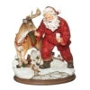 8.5" Santa Claus Feeding The Deer With Cookie And Milk Figurine Decoration -Christmas Decoration Store 132293 56525.1588400785