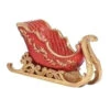 Roman 11" Red And Gold Ornate Resin Christmas Sleigh Container Figurine -Christmas Decoration Store 132887 49599.1588402567