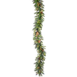 50' X 14" Pre-Lit Commercial Cheyenne Pine Artificial Christmas Garland - Clear Dura-Lit Lights