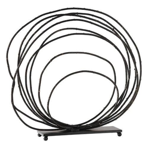 21” Metal Textured Patina Copper Sculpture 3 21” Metal Textured Patina Copper Sculpture