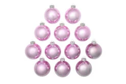 12ct Baby Pink Shiny Finish Christmas Ball Ornaments 2.75" (70mm) -Christmas Decoration Store 28783 1 45034.1696349723