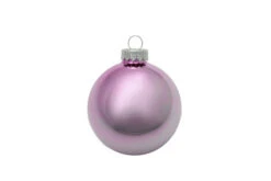 12ct Baby Pink Shiny Finish Christmas Ball Ornaments 2.75" (70mm)