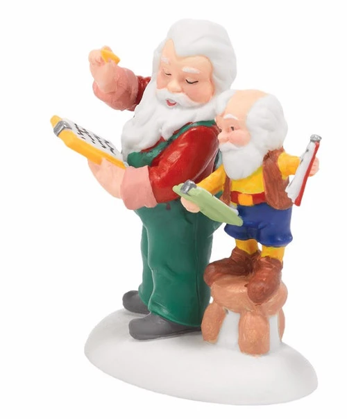 Department 56 3.25" Green And Yellow Check Double Check Tabletop Figurine 4 Department 56 3.25" Green And Yellow Check Double Check Tabletop Figurine - Image 2