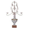 29.5" White And Brown Vintage Style Distressed Finish Candelabra -Christmas Decoration Store 37139 47284.1588370292