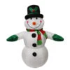 4' Black And White Inflatable Snowman Christmas Outdoor Decor