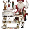 39" White And Red Mark Roberts Sweet Shop Santa Christmas Display Figurine -Christmas Decoration Store 51 85746 20327.1588415612