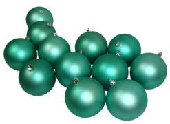 Northlight 12ct Matte Seafoam Green Shatterproof Christmas Ball Ornaments 4" (100mm)