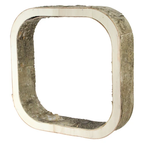 Northlight 13.5" Ivory And Brown Rustic Wood Bark Square Tabletop Decor 4 Northlight 13.5" Ivory And Brown Rustic Wood Bark Square Tabletop Decor - Image 2