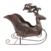 12.25" Bronze Folk Art Style Christmas Reindeer Sleigh Tabletop Planter -Christmas Decoration Store 75xo4laibkuvdld7d41znmcpxzygx2vb 24525.1588411183