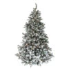 Northlight 6.5' Pre-Lit Medium Natural Emerald Flocked Artificial Christmas Tree, Clear Lights -Christmas Decoration Store 91ygn61twrcg49aplksqtl5y2vgvbn6a 06032.1588350744