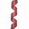 3' Red And Black Twisted Bandana Paisley Christmas Garland - Unlit