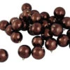 12ct Brown Shatterproof Shiny Christmas Ball Ornaments 4" (100mm)