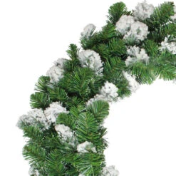 24" Snowy Colorado Pine Flocked Artificial Christmas Wreath - Unlit -Christmas Decoration Store allstate20ywc192 gr sn 86772.1644973049