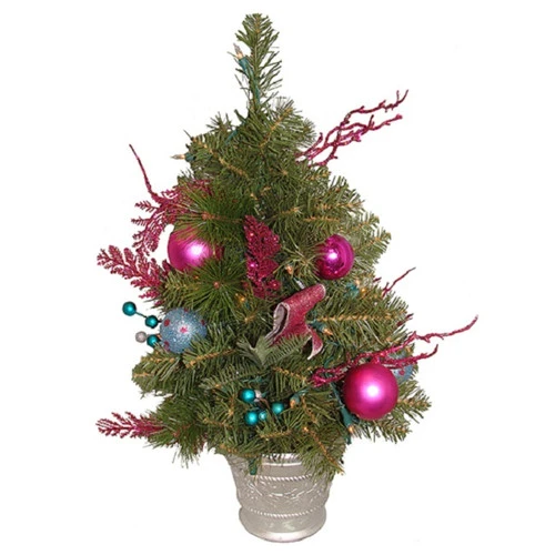 2' Pre-Lit Green Potted Pine Slim Artificial Christmas Tree - Clear Lights 3 2' Pre-Lit Green Potted Pine Slim Artificial Christmas Tree - Clear Lights
