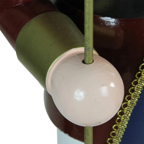 Northlight 48" Burgundy And White Wooden Christmas Nutcracker King With Scepter 5 Northlight 48" Burgundy And White Wooden Christmas Nutcracker King With Scepter - Image 3