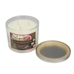 Avon 4" Silver And White Peppermint Cocoa 3-Wick Jar Winter Christmas Candle -Christmas Decoration Store avon f4061721 1 17745.1588363255