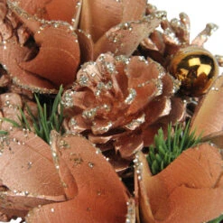 Northlight Autumn Harvest Glittered Rose Gold Pine Cone Artificial Thanksgiving Wreath - 13.5-Inch, Unlit -Christmas Decoration Store b02svr4a6hinzytufgcmh0swdnkn6msm 98508.1588356426