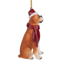 3.5" Fawn Boxer Dog Christmas Ornament 12 3.5" Fawn Boxer Dog Christmas Ornament -Christmas Decoration Store boxer 5 82776.1670490064
