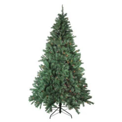 7.5' Pre-Lit Traditional Mixed Pine Artificial Christmas Tree - Multicolor Lights