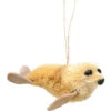 3.5” White Whimsical Bristle Brush Handcrafted Seal Pup Hanging Ornament -Christmas Decoration Store brushor04 97917.1687961439