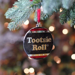 Northlight 3.5" Silver And Brown "Tootsie Roll" Candy Logo Christmas Ornament -Christmas Decoration Store cyxpum5zni6x6qrpe6g3ko0bzftheiud 25030.1588349662
