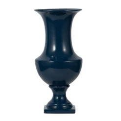 20" Navy Blue Classic Vintage Home Decor Urn