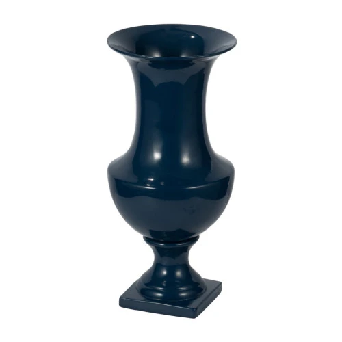 20" Navy Blue Classic Vintage Home Decor Urn 5 20" Navy Blue Classic Vintage Home Decor Urn - Image 3
