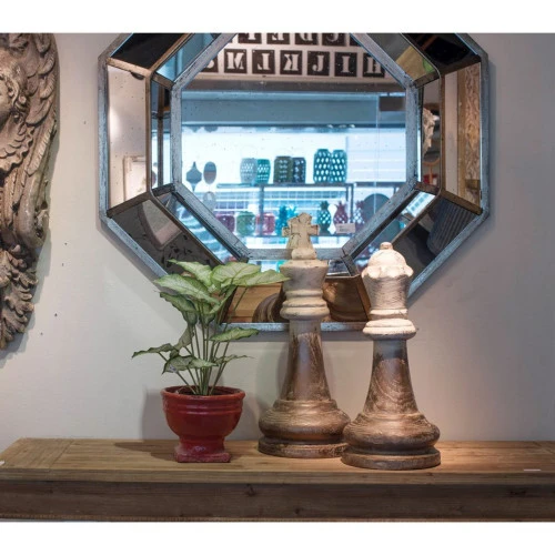 24" Gold And White Magnesia Finial 5 24" Gold And White Magnesia Finial - Image 3