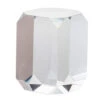 4.5" Clear Modern Chic Style Glass Cube Accent