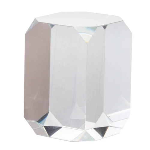 4.5" Clear Modern Chic Style Glass Cube Accent 3 4.5" Clear Modern Chic Style Glass Cube Accent