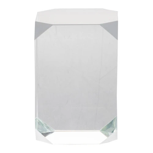4.5" Clear Modern Chic Style Glass Cube Accent 4 4.5" Clear Modern Chic Style Glass Cube Accent - Image 2