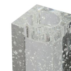 6.25" Clear Speckled Glass Tealight Candleholder 7 6.25" Clear Speckled Glass Tealight Candleholder -Christmas Decoration Store dabhg 76942 3 84291.1588344343