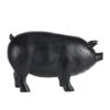 12" Night Black Patio Pig Shaped Decorative Figurine -Christmas Decoration Store dabhg 77055 1 67102.1588359796