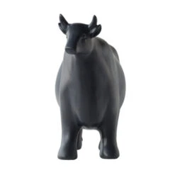 12.5" Night Black Patio Cow Shaped Decorative Figurine -Christmas Decoration Store dabhg 77056 3 25810.1588355449