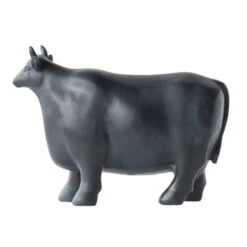 12.5" Night Black Patio Cow Shaped Decorative Figurine -Christmas Decoration Store dabhg 77056 5 45712.1588355450