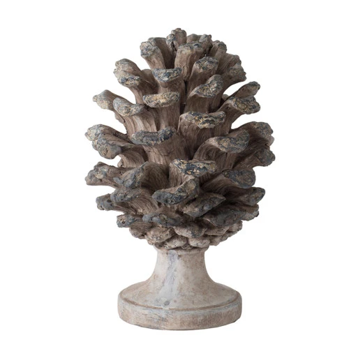 10.5" Gray And Brown Traditional Style Pine Cone Tabletop Decor 5 10.5" Gray And Brown Traditional Style Pine Cone Tabletop Decor - Image 3