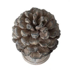 Christmas Decoration Store 36 10.5" Gray And Brown Traditional Style Pine Cone Tabletop Decor