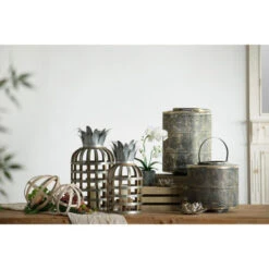 17.5" Gold And Brown Vintage Distressed Weathered Style Large Lantern 11 17.5" Gold And Brown Vintage Distressed Weathered Style Large Lantern -Christmas Decoration Store dabhg av43677 5 95915.1588359674