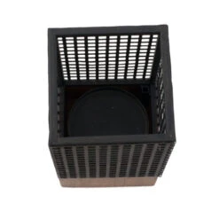 9.75" Night Black And Brown Rectangular Candle Holder -Christmas Decoration Store dabhg av44652 3 71935.1588349143