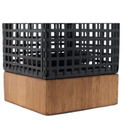 7.75" Night Black And Brown Rectangular Candle Holder 8 7.75" Night Black And Brown Rectangular Candle Holder -Christmas Decoration Store dabhg av44653 3 39597.1588349147
