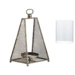 12.5" Gold And Clear Contemporary Airy Style Lantern -Christmas Decoration Store dabhg av44657 4 39106.1588370165