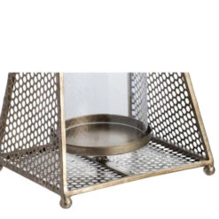 12.5" Gold And Clear Contemporary Airy Style Lantern -Christmas Decoration Store dabhg av44657 6 35109.1588370166