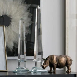 16" Clear Medium Lucent Obelisk Accent -Christmas Decoration Store dabhg av75475 3 11134.1600478510