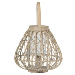 17.5" Brown And Clear Contemporary Woven Traditional Style Tapered Lantern 8 17.5" Brown And Clear Contemporary Woven Traditional Style Tapered Lantern -Christmas Decoration Store dabhg d42178 3 03944.1588359666