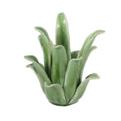 7.5" Green Aloe Vera Style Glossy Tealight Candle Holder -Christmas Decoration Store dabhg hp0386 3 15950.1588357095