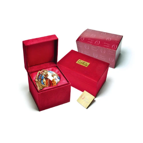 4.75” Brown Mule Deer Hand Painted Mouth Blown Glass Hanging Christmas Ornament 4 4.75” Brown Mule Deer Hand Painted Mouth Blown Glass Hanging Christmas Ornament - Image 2