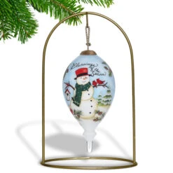 6" Hand Painted Mouth Blown Glass Snowman Finial Christmas Ornament 9 6" Hand Painted Mouth Blown Glass Snowman Finial Christmas Ornament -Christmas Decoration Store dacf 1911041 4 67089.1601516020