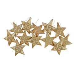 12ct Vegas Gold Shatterproof 2-Finish Christmas Star Ornaments 5" 7 12ct Vegas Gold Shatterproof 2-Finish Christmas Star Ornaments 5" -Christmas Decoration Store dak 10310 12gld 33463.1588349669