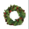 Green And Red Berry With Pine Cone Artificial Christmas Wreath - 24-Inch, Unlit 2 Green And Red Berry With Pine Cone Artificial Christmas Wreath - 24-Inch, Unlit -Christmas Decoration Store dak d1107 1 68906.1588369455