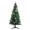 6' Pre-Lit Fiber Optic Slim Profile Artificial Christmas Tree - Multicolor Lights -Christmas Decoration Store dak gd 48180 30595.1664901050